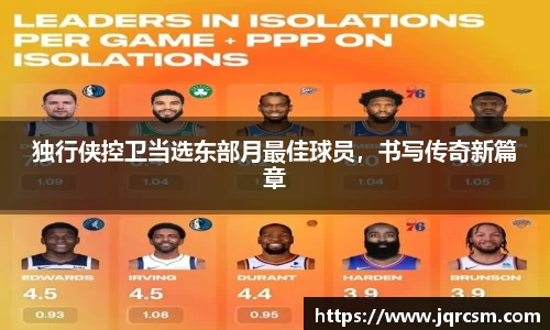 独行侠控卫当选东部月最佳球员，书写传奇新篇章